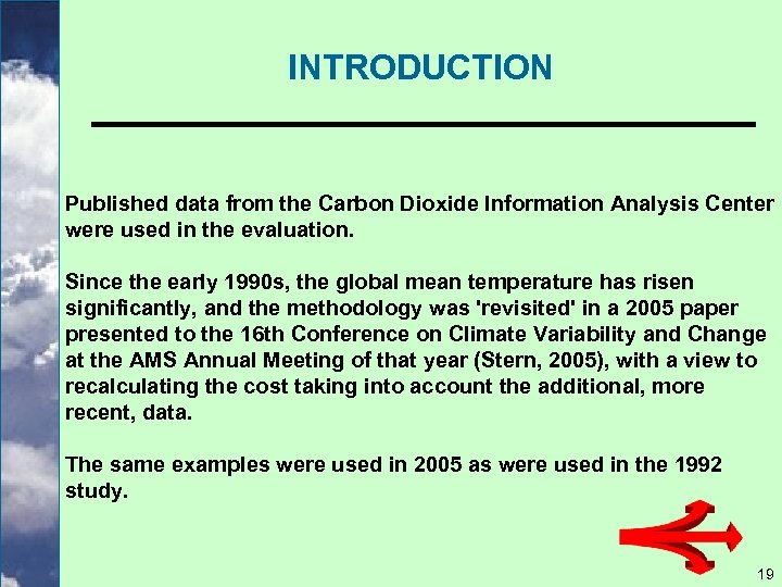 INTRODUCTION Published data from the Carbon Dioxide Information Analysis Center were used in the