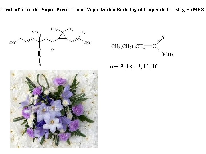 Evaluation of the Vapor Pressure and Vaporization Enthalpy of Empenthrin Using FAMES n =