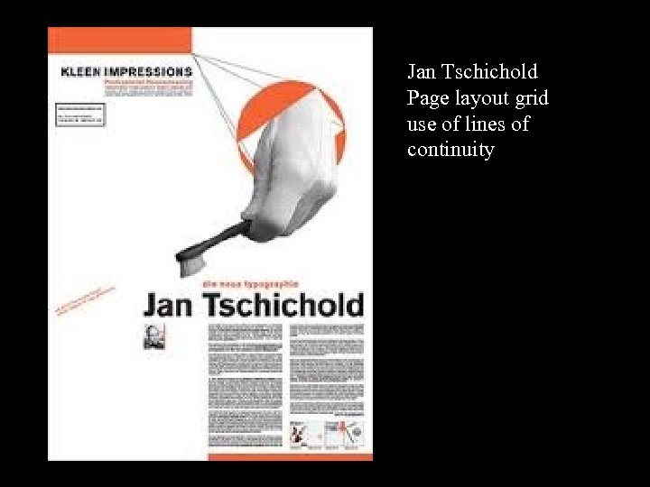 16 -17 Jan Tschichold Page layout grid use of lines of continuity 