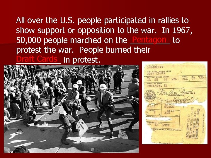 All over the U. S. people participated in rallies to show support or opposition