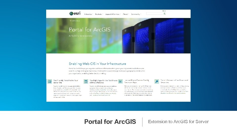 Portal for Arc. GIS Extension to Arc. GIS for Server 