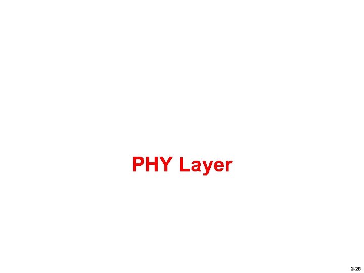 PHY Layer 2 -26 