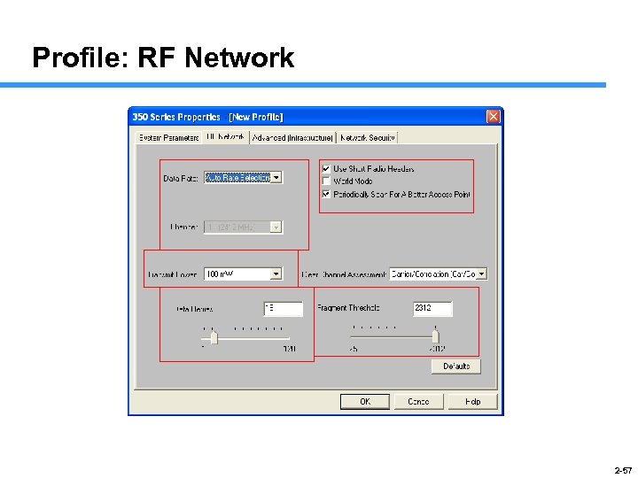 Profile: RF Network 2 -57 