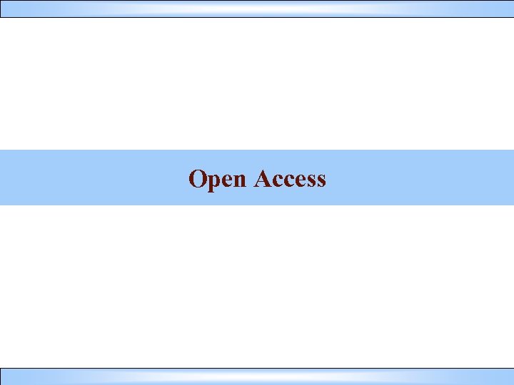 Open Access 