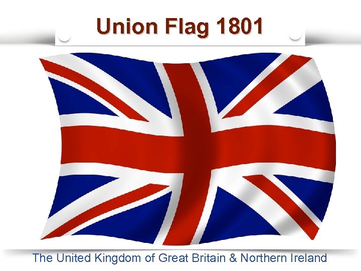 Union Flag 1801 England Scotland Ireland The United Kingdom of Great Britain & Northern