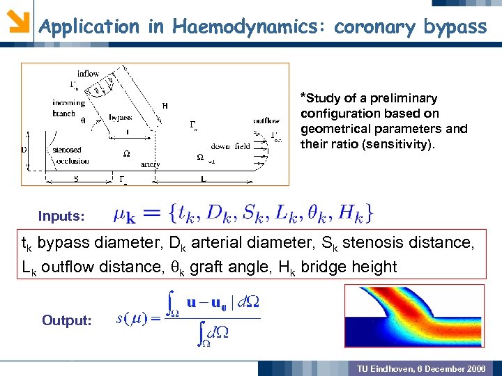 Application in Haemodynamics: coronary bypass GEOMETRIC PREPROCSSING *Study of a preliminary configuration based on