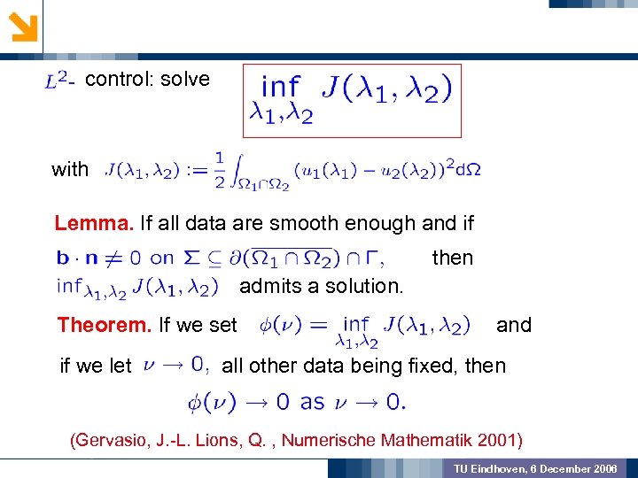 control: solve GEOMETRIC PREPROCSSING with Lemma. If all data are smooth enough and if
