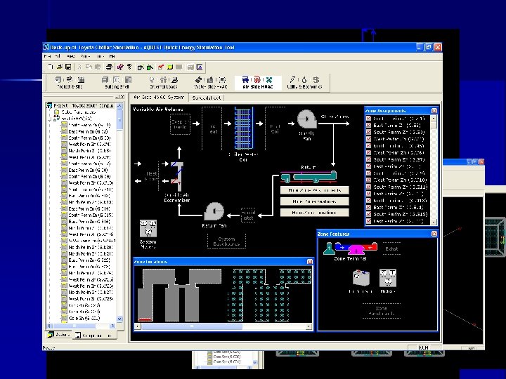 Mechanical Investigation of both systems on the Energy Modeling Tool for California Buildings EQuest