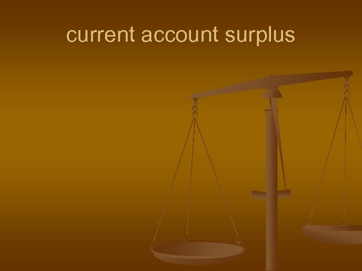 current account surplus 