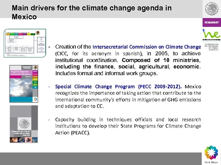 Main drivers for the climate change agenda in Mexico - Creation of the Intersecretarial