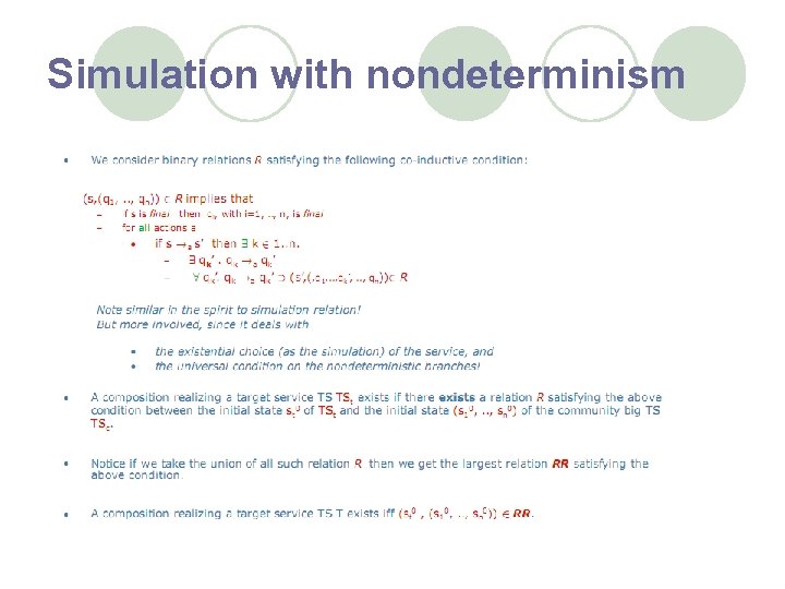 Simulation with nondeterminism 