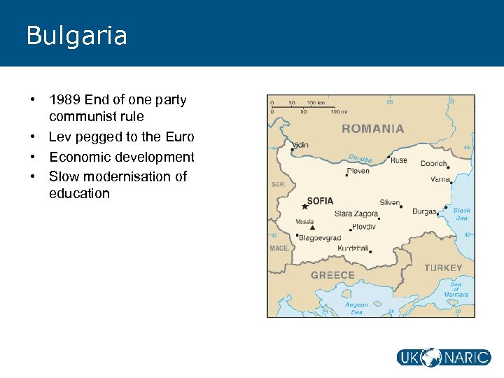 Bulgaria • 1989 End of one party communist rule • Lev pegged to the