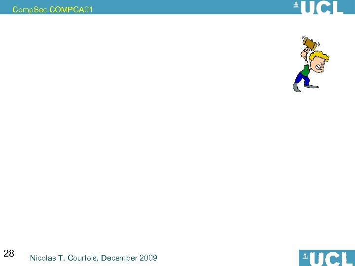 Comp. Sec COMPGA 01 28 Nicolas T. Courtois, December 2009 