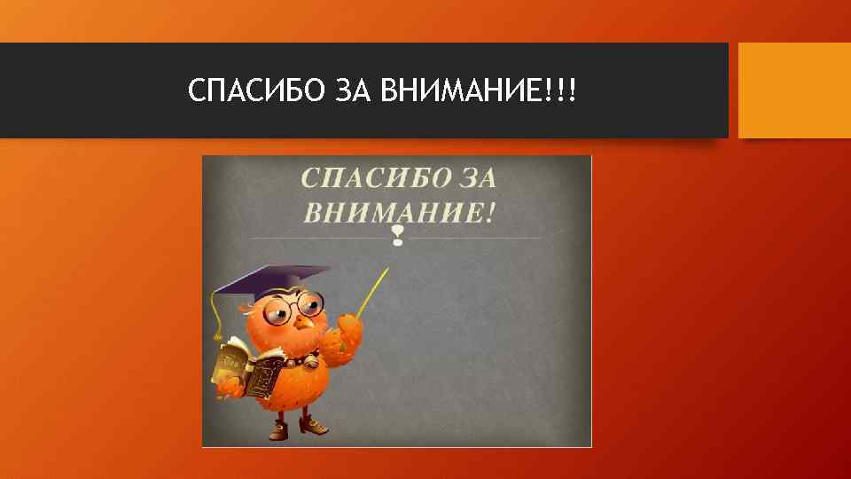 СПАСИБО ЗА ВНИМАНИЕ!!! 