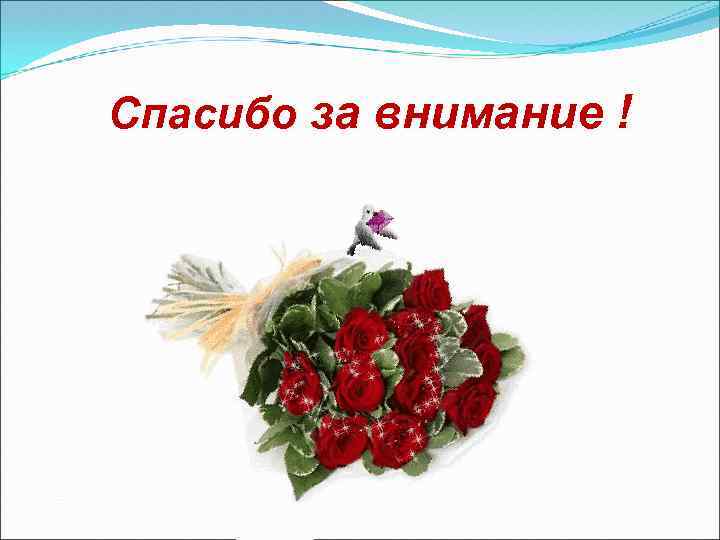 Спасибо за внимание ! 