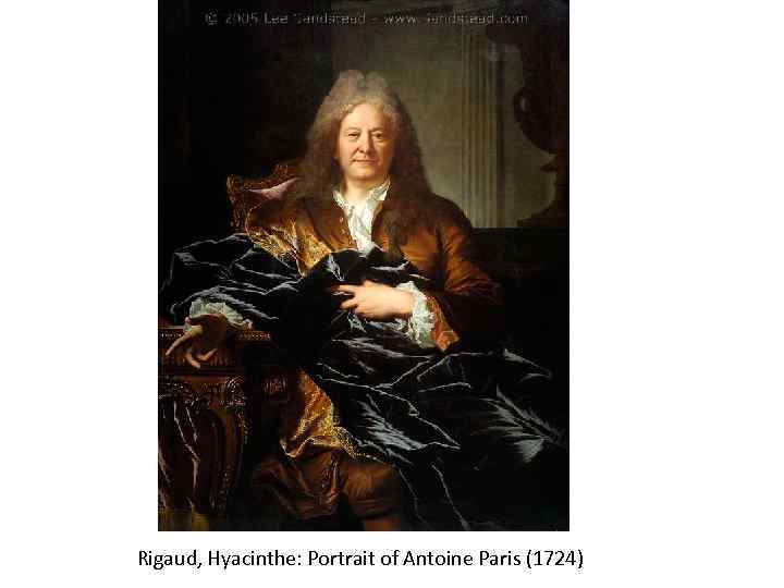 Rigaud, Hyacinthe: Portrait of Antoine Paris (1724) 