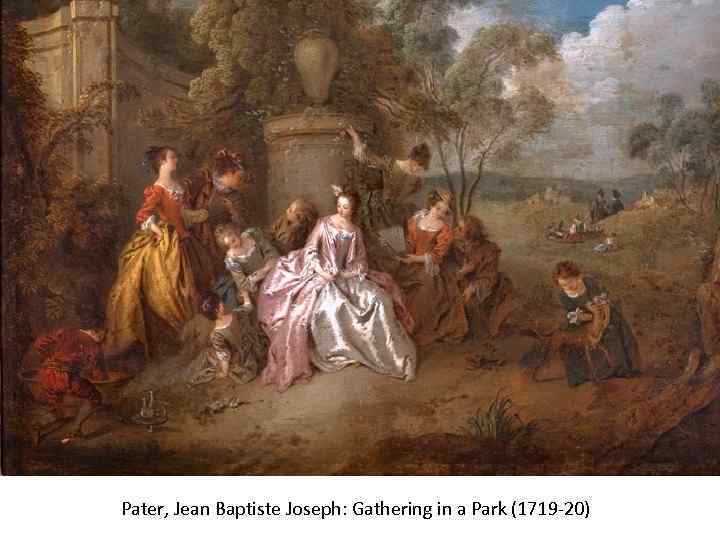 Pater, Jean Baptiste Joseph: Gathering in a Park (1719 -20) 
