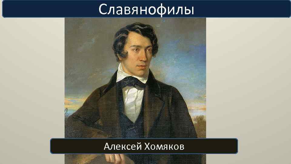 Славянофилы Алексей Хомяков 