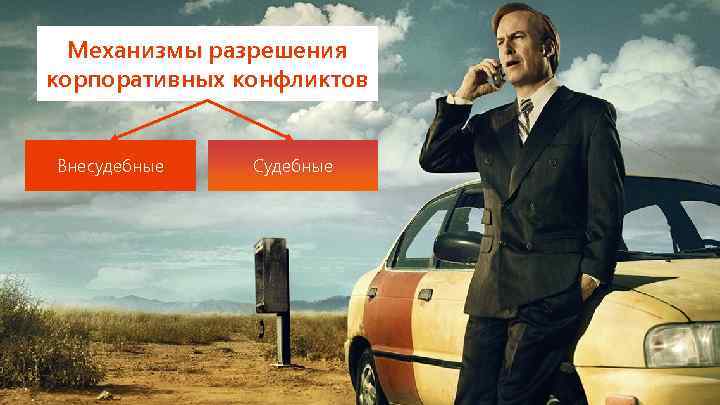 Механизмы разрешения корпоративных конфликтов Внесудебные Судебные 
