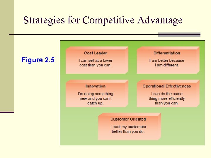 Strategies for Competitive Advantage Figure 2. 5 