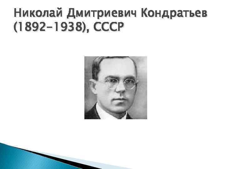 Николай Дмитриевич Кондратьев (1892 -1938), СССР 