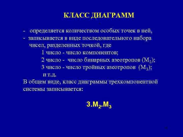 КЛАСС ДИАГРАММ - определяется количеством особых точек в ней, - записывается в виде последовательного