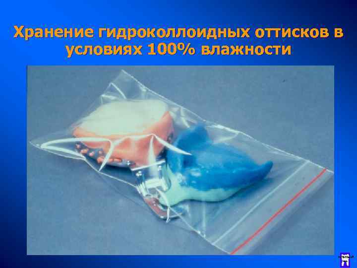 Хранение гидроколлоидных оттисков в условиях 100% влажности Н. Полоней чик 