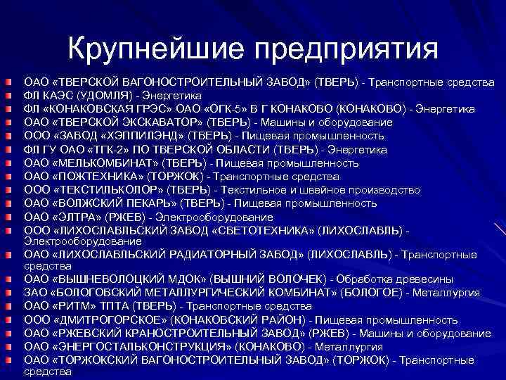 Крупнейшие предприятия ОАО «ТВЕРСКОЙ ВАГОНОСТРОИТЕЛЬНЫЙ ЗАВОД» (ТВЕРЬ) - Транспортные средства ФЛ КАЭС (УДОМЛЯ) -