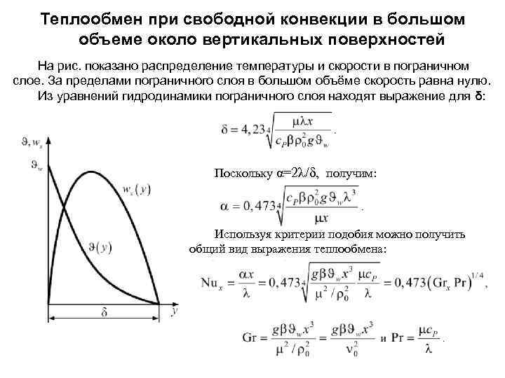 Свободно конвективный теплообмен