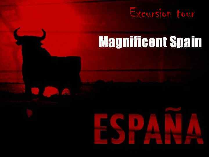 Excursion tour Magnificent Spain 