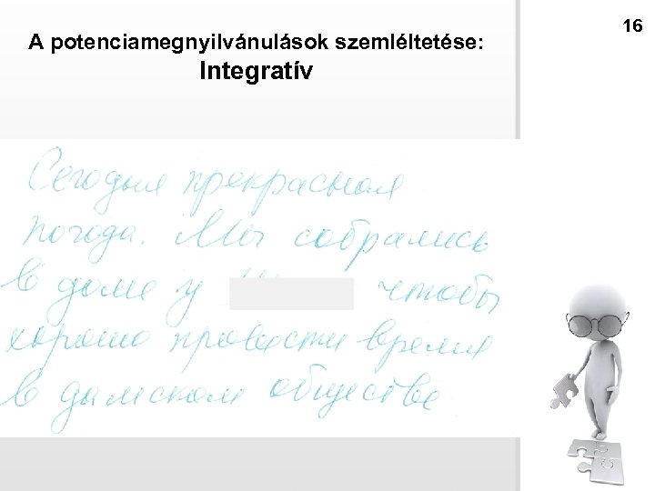A potenciamegnyilvánulások szemléltetése: Integratív 16 