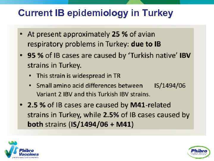 Current IB epidemiology in Turkey 