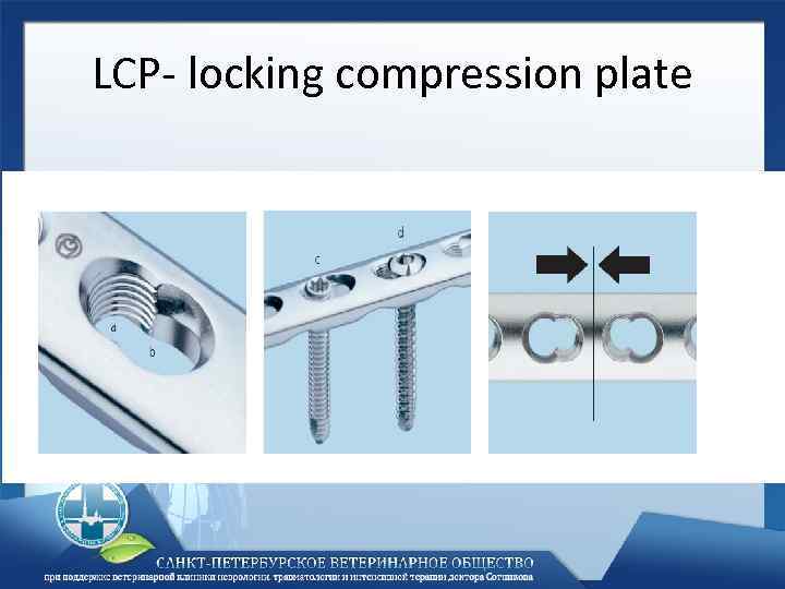 LCP- locking compression plate 