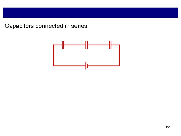 Capacitors connected in series: 83 