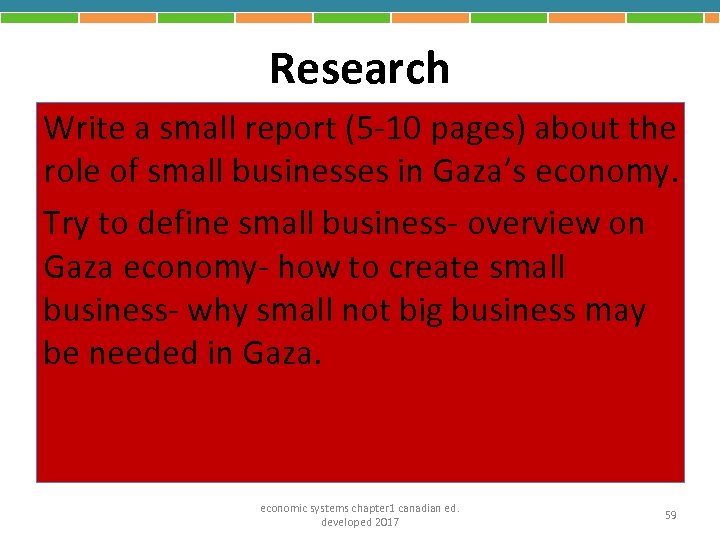 Research Write a small report (5 -10 pages) about the role of small businesses