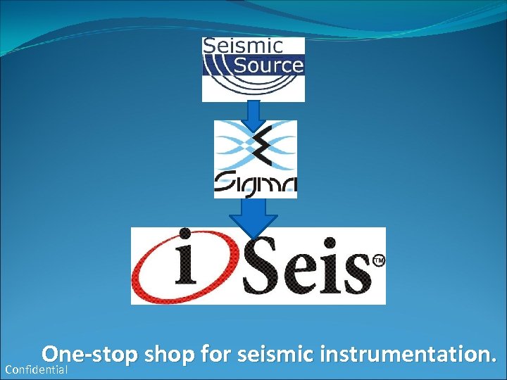 One-stop shop for seismic instrumentation. Confidential 