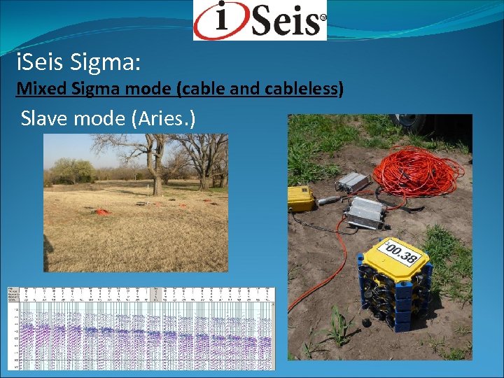 i. Seis Sigma: Mixed Sigma mode (cable and cableless) Slave mode (Aries. ) 