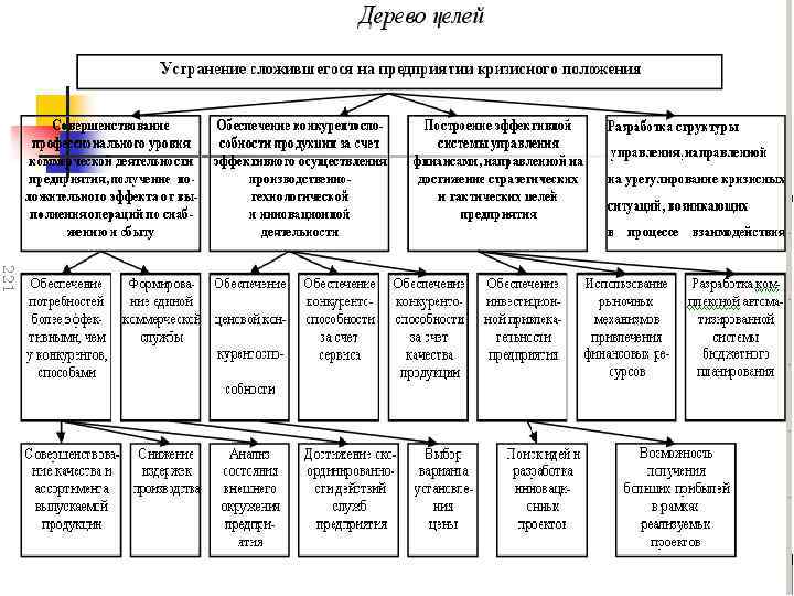 Содержание целей организации