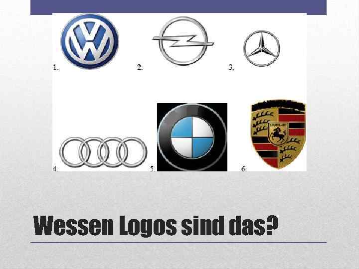 Wessen Logos sind das? 