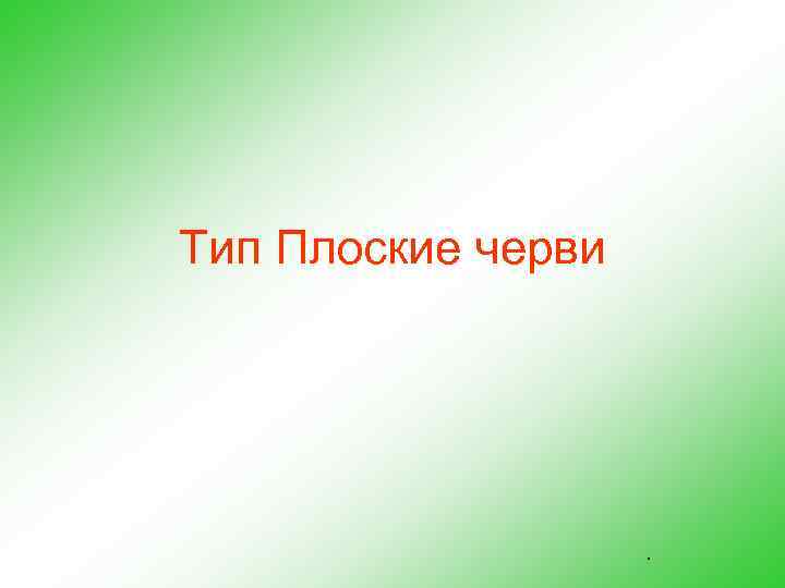 Тип Плоские черви . 