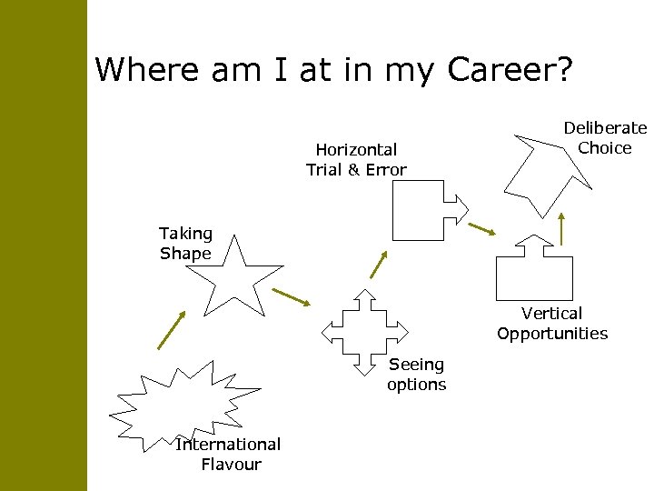 Where am I at in my Career? Horizontal Trial & Error Deliberate Choice Taking