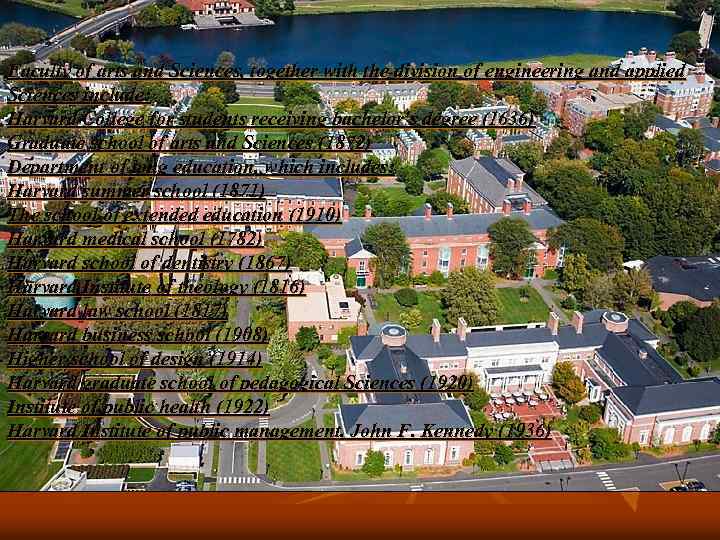 Faculty of arts and Sciences, together with the division of engineering and applied Sciences