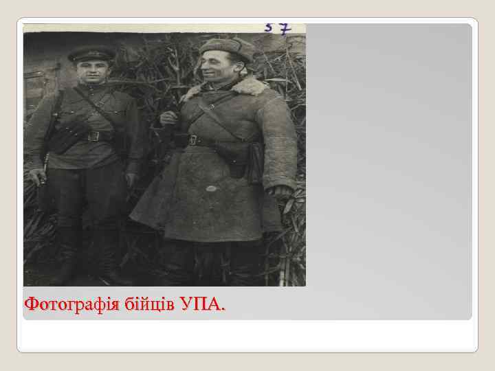 Фотографія бійців УПА. 