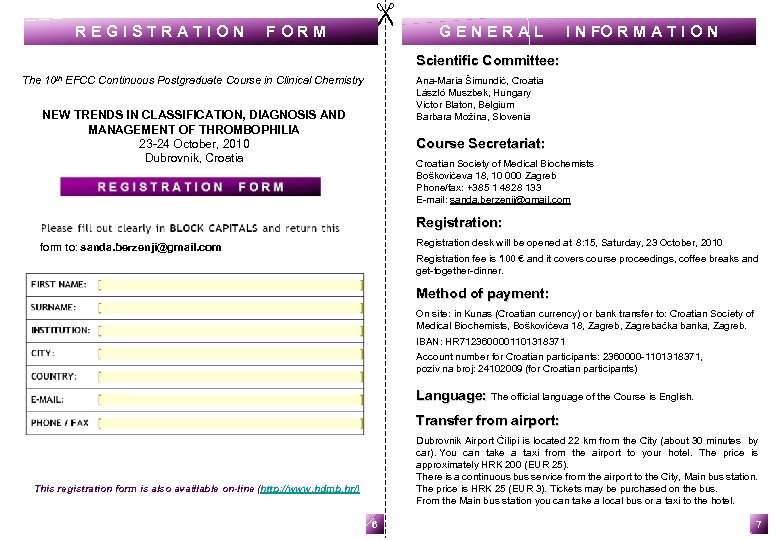  R E G I S T R A T I O N F