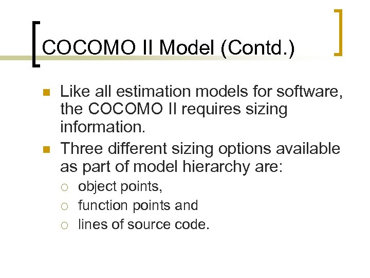 what is cocomo model in software engineering ppt