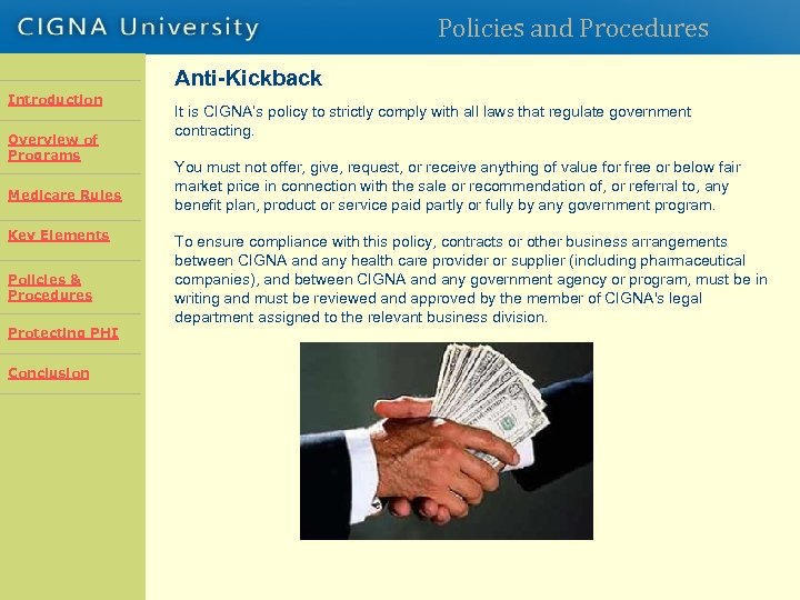 Policies and Procedures Anti-Kickback Introduction Overview of Programs Introduction Overview Rules Medicare of Programs
