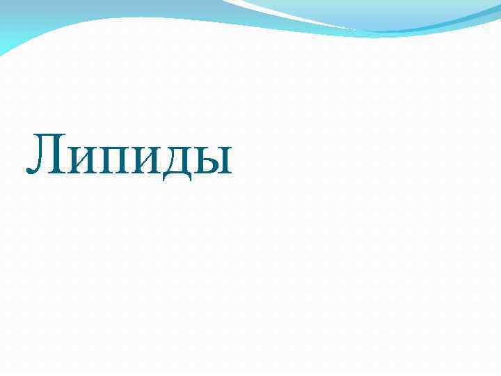 Липиды 