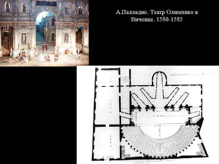 А. Палладио. Театр Олимпико в Виченце. 1580 -1585 