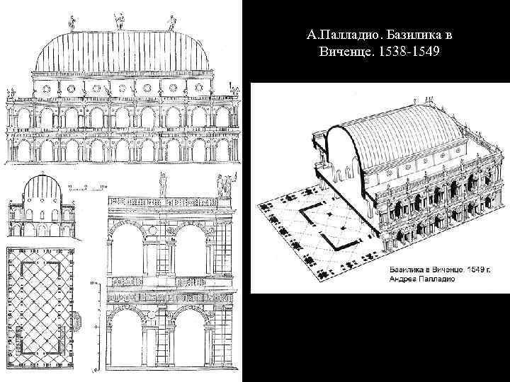 А. Палладио. Базилика в Виченце. 1538 -1549 