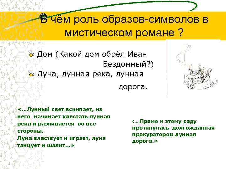 В чём роль образов-символов в мистическом романе ? Дом (Какой дом обрёл Иван Бездомный?